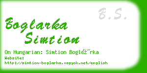 boglarka simtion business card